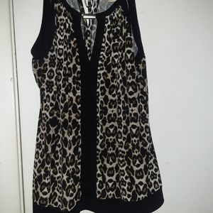 Leopard print top size L 12/14